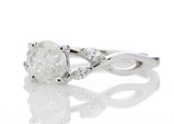 3106013-, *** RRP £17,450.00*** UNUSED - Certified by GIE 18ct White Gold Single Stone Diamond