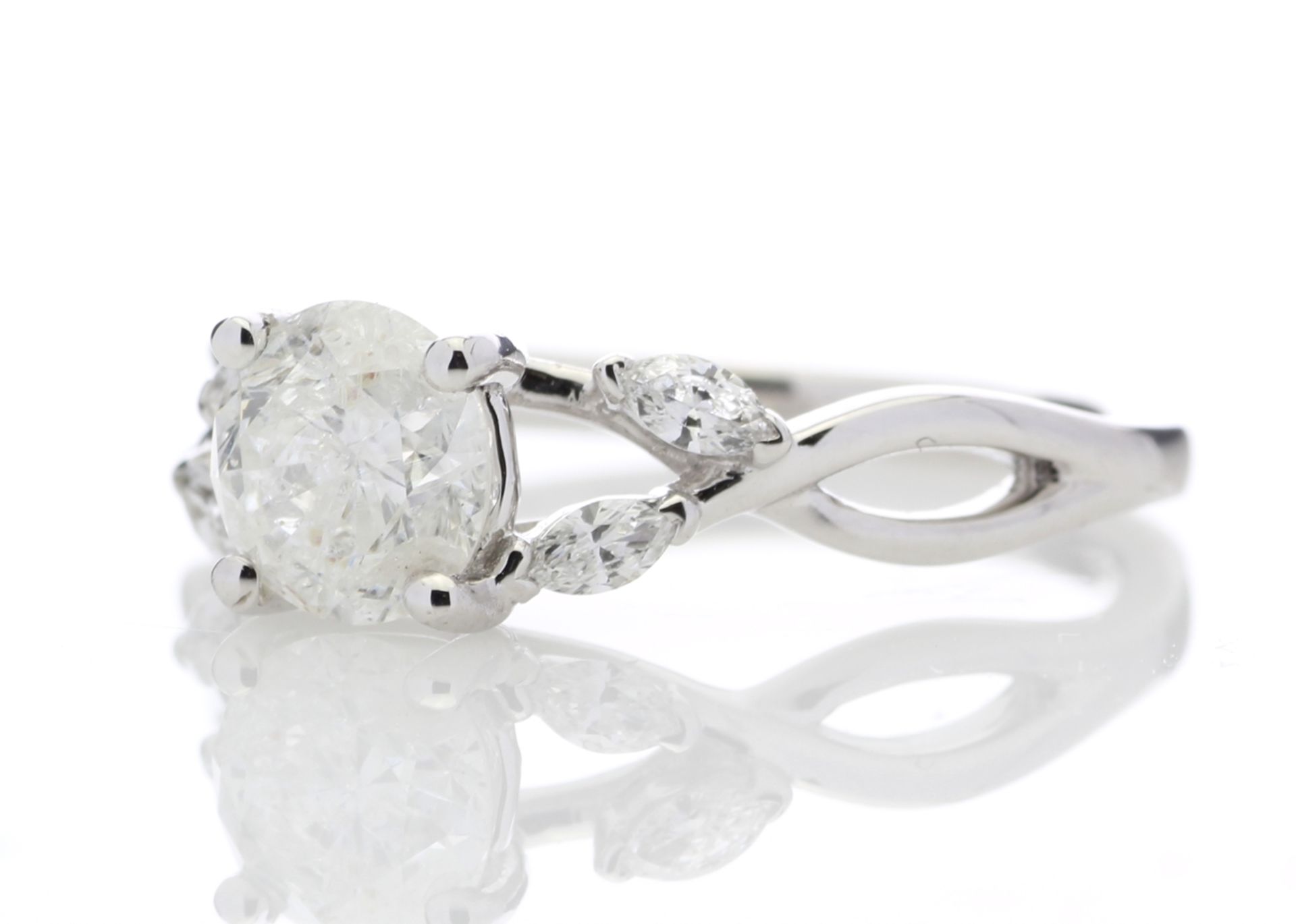 3106013-, *** RRP £17,450.00*** UNUSED - Certified by GIE 18ct White Gold Single Stone Diamond