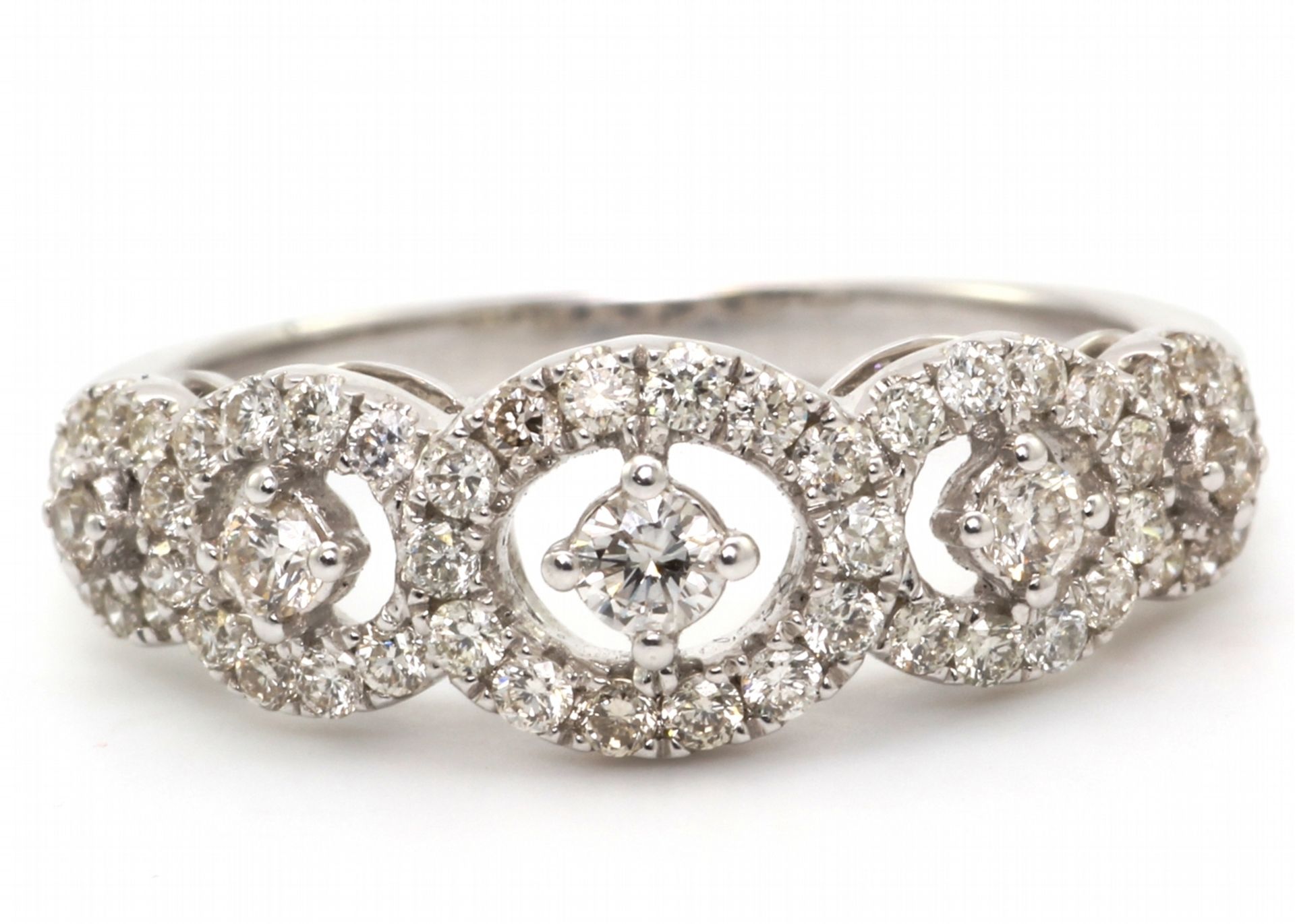 3157001-, *** RRP £6,495.00*** UNUSED - Certified by GIE 18ct White Gold Half Eternity Diamond - Image 4 of 4