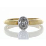 1123006-, *** RRP £5,200.00*** UNUSED - Certified by GIE 18ct Single Stone Oval Cut Diamond Ring 0.