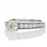3113082-, *** RRP £9,250.00*** UNUSED - Certified by GIE 18ct White Gold Single Stone Diamond Ring