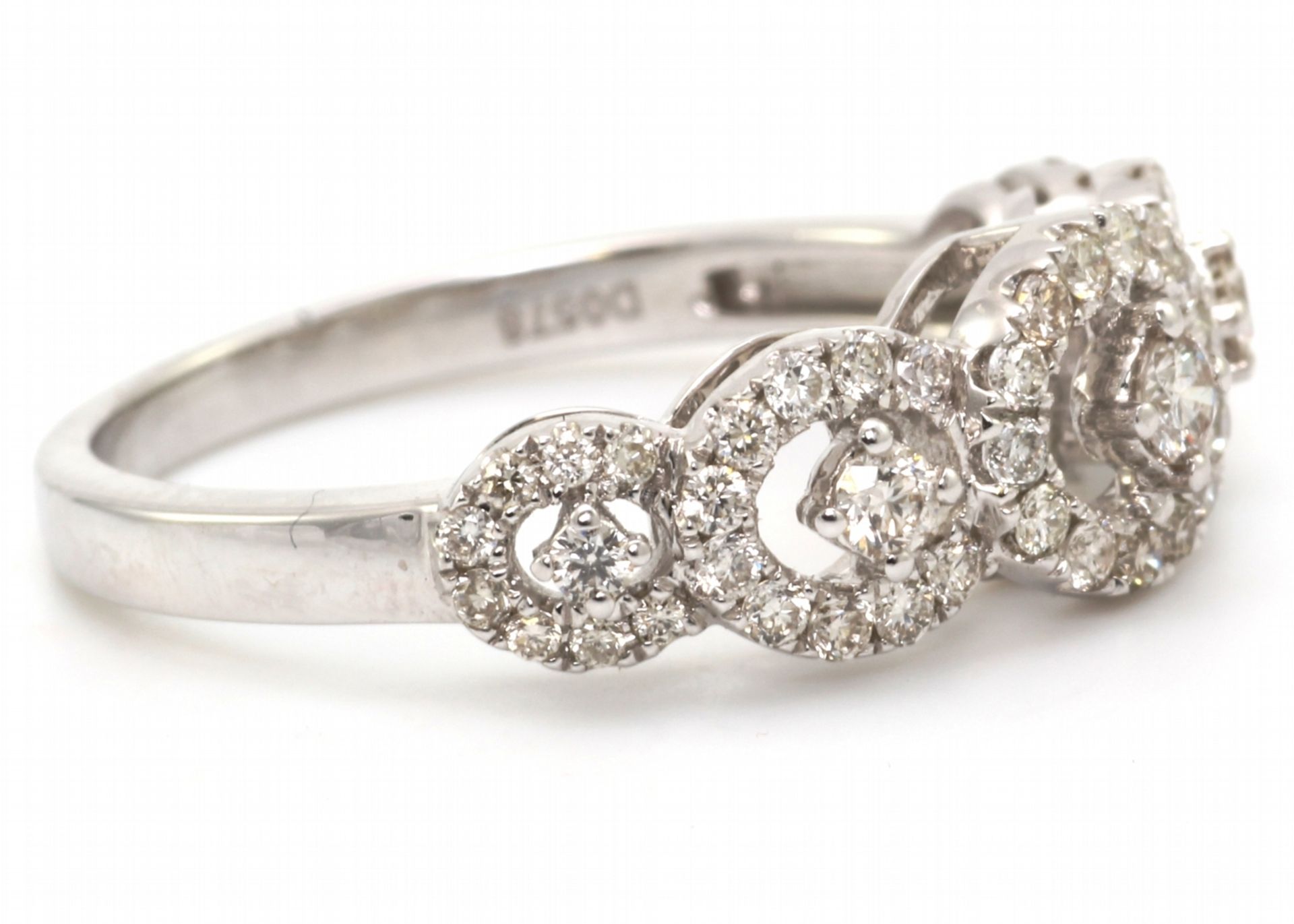 3157001-, *** RRP £6,495.00*** UNUSED - Certified by GIE 18ct White Gold Half Eternity Diamond - Image 2 of 4