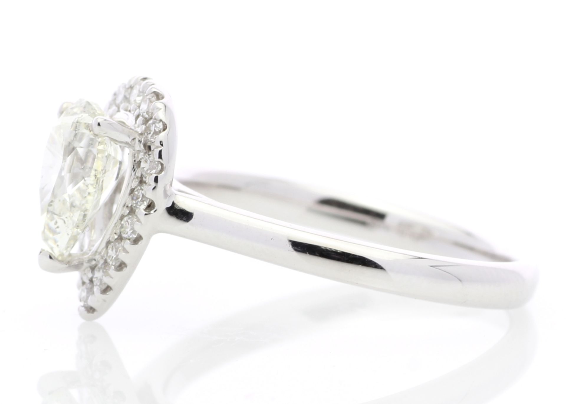 3176006-, *** RRP £21,500.00*** UNUSED - Certified by GIE 18ct White Gold Pear Cluster Claw Set - Image 2 of 4