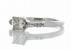 3124036-, *** RRP £15,000.00*** UNUSED - Certified by GIE 18ct White Gold Single Stone Princess