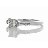 3124036-, *** RRP £15,000.00*** UNUSED - Certified by GIE 18ct White Gold Single Stone Princess