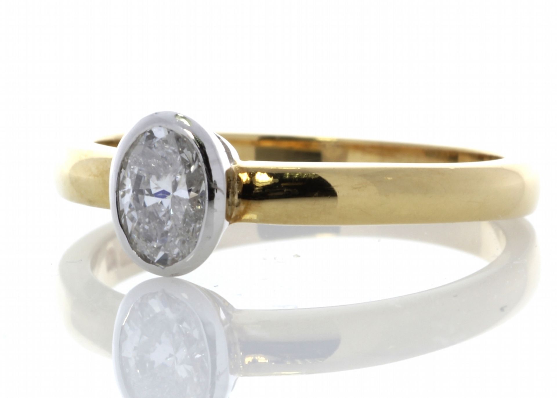 1123006-, *** RRP £5,200.00*** UNUSED - Certified by GIE 18ct Single Stone Oval Cut Diamond Ring 0. - Image 2 of 4