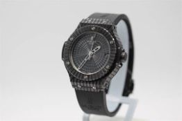2016 Boxed Hublot Cavier, Gents Watch, Polished Black Ceramic Case And Polished Black Ceramic