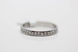 Ladies Full Diamond Eternity Ring, 18ct White Gold Set With 0.90 Carats Of Brilliant Cut Diamond