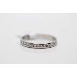 Ladies Full Diamond Eternity Ring, 18ct White Gold Set With 0.90 Carats Of Brilliant Cut Diamond