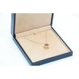 Bvlgari Sub Zero 18ct Yellow Gold Pendent And Necklace, Includes Box