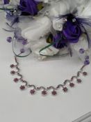 AGI Certified - A Beautiful Ruby Necklace - This Beautiful handmade Necklace is set with 107 Rubies.