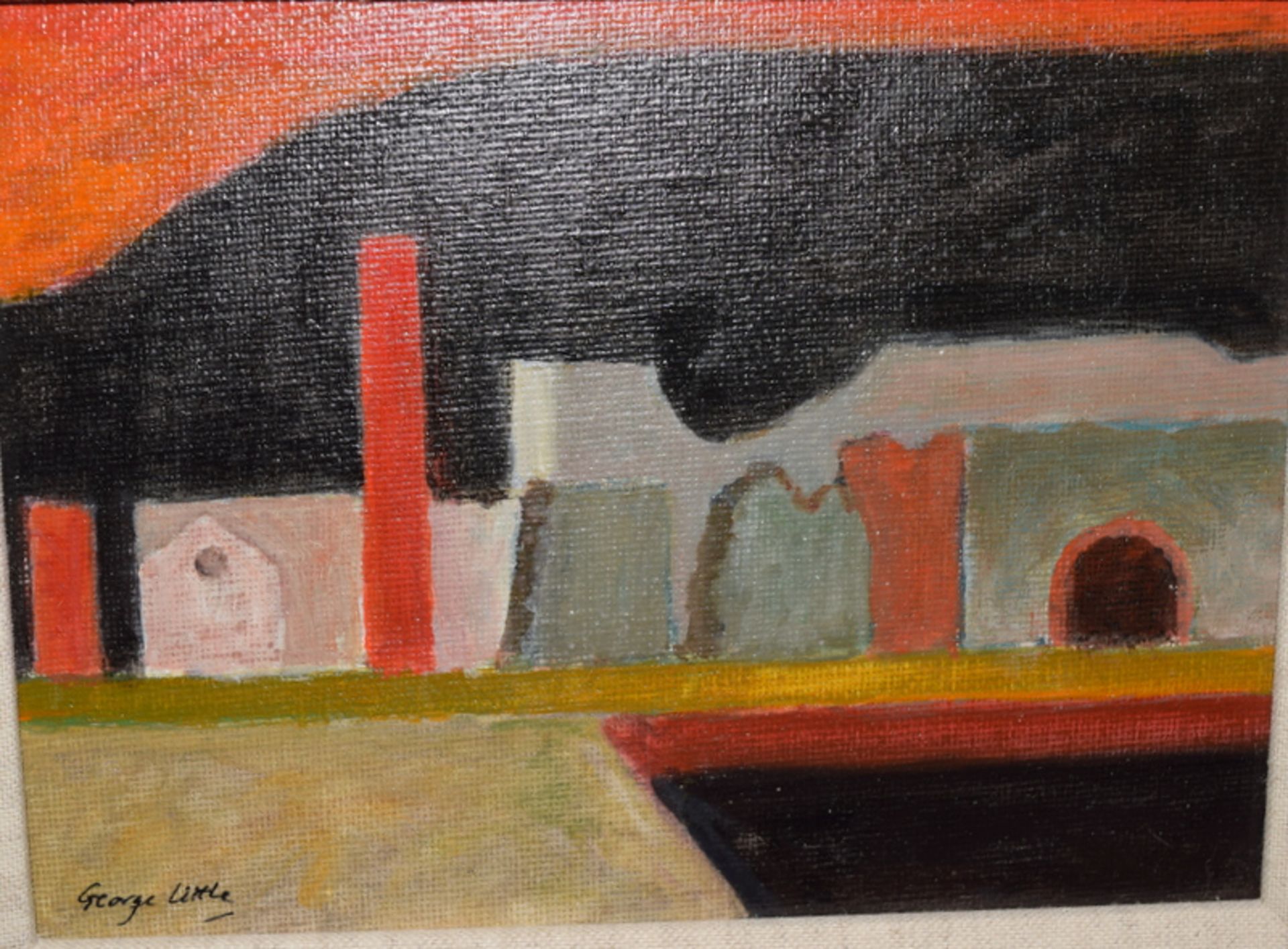 George Little (1927 - 2017) - Industrial Ruins - Acrylic