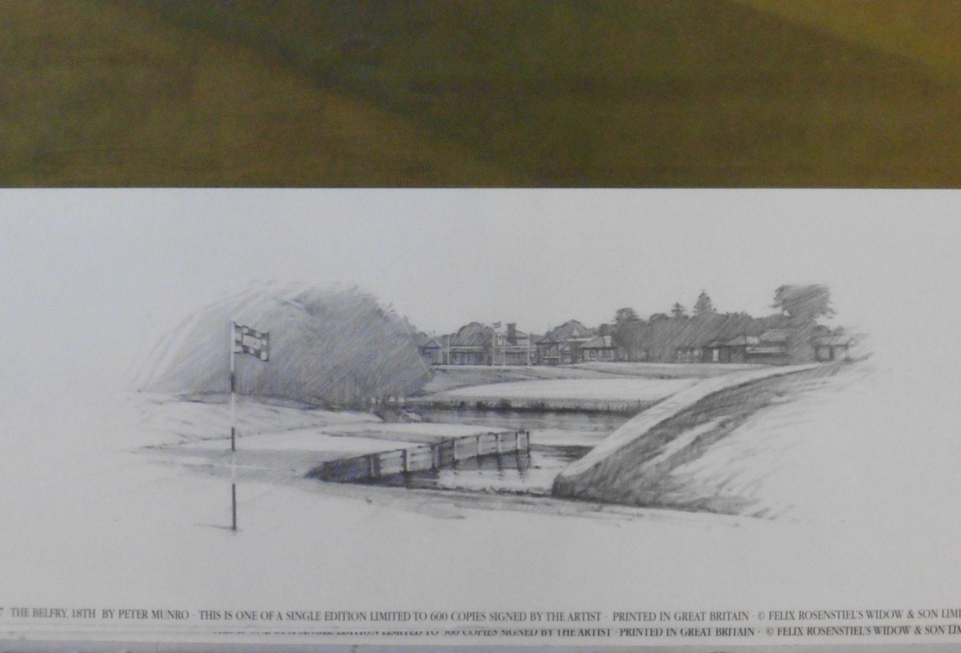 Signed artist proof The Belfry 18th golf course by Scottish artist Peter Munro - Image 3 of 5