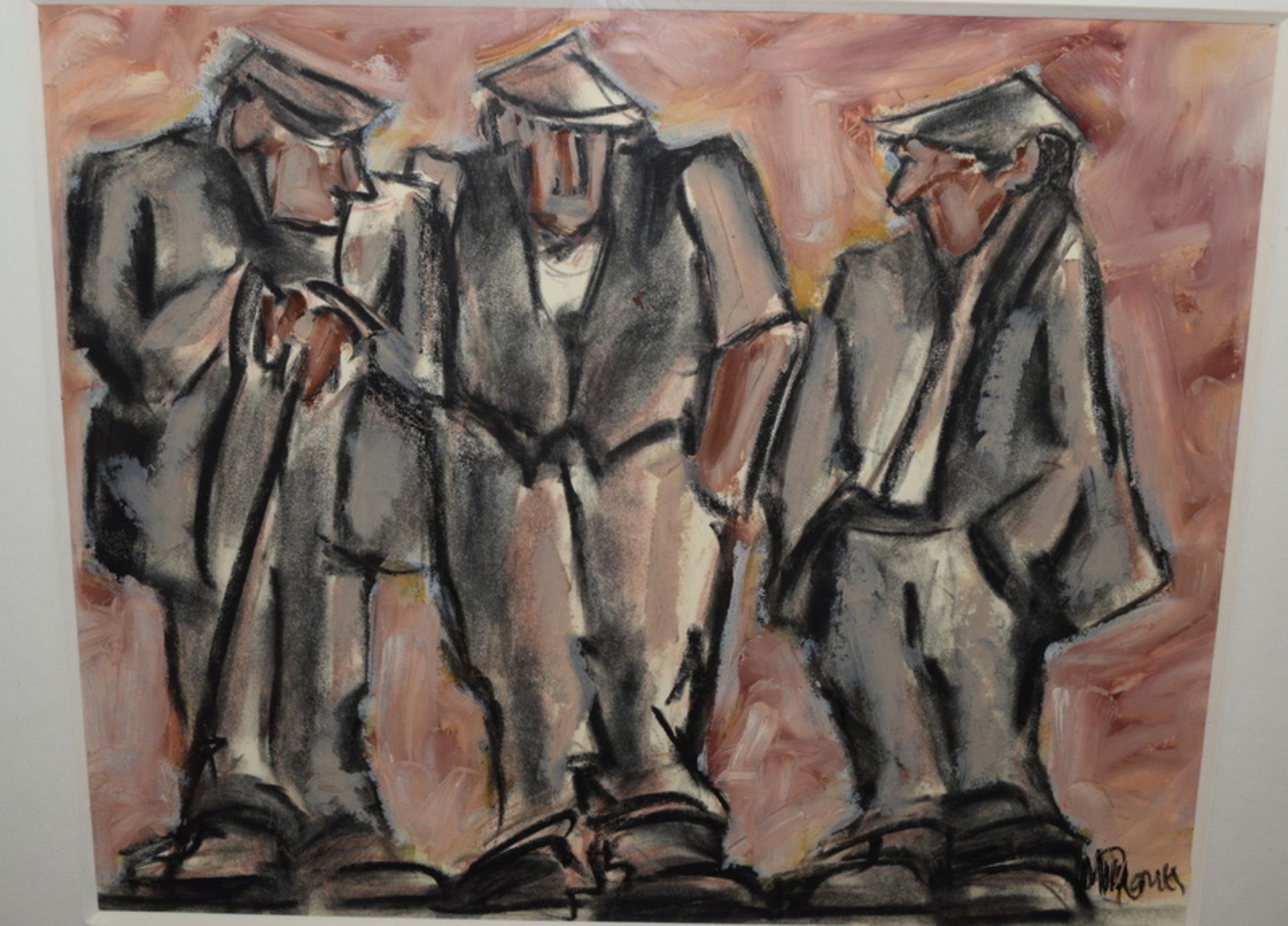 Mike Jones - Three Farmers 2011 - Acrylic