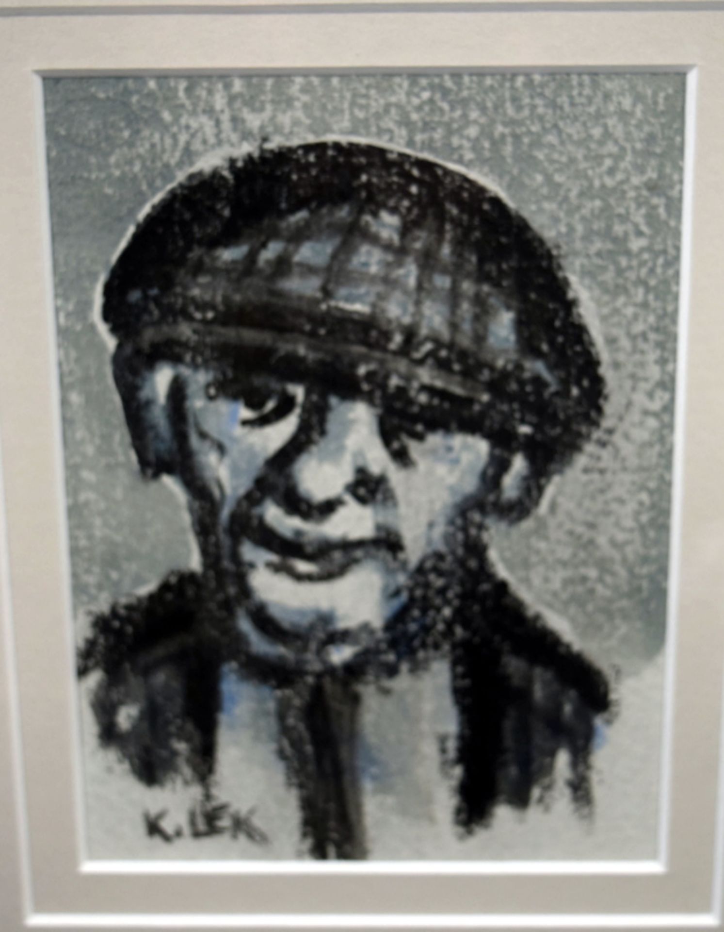 Karel Lek MBE RCA - Anglesey Man - Pen and Wash