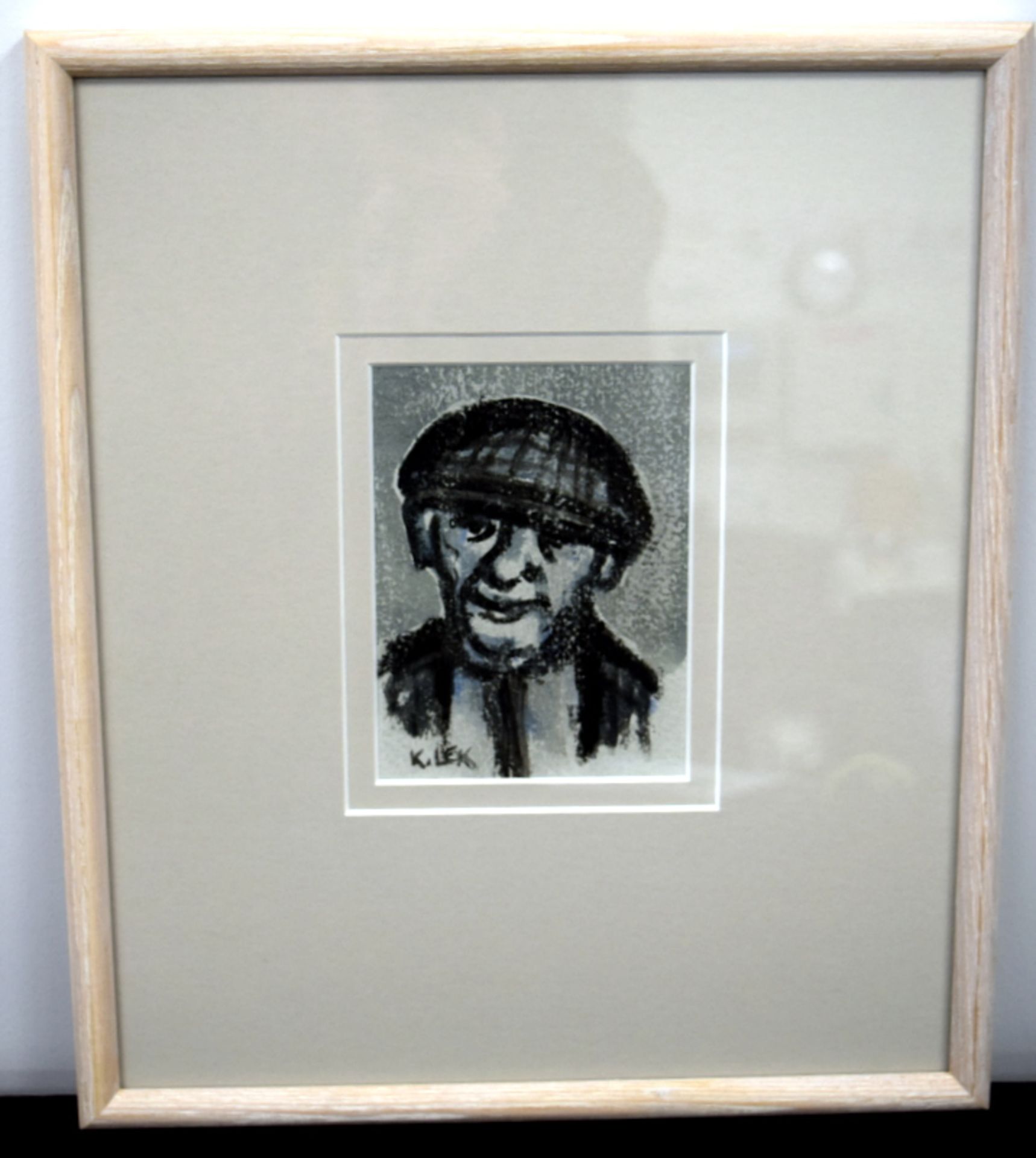 Karel Lek MBE RCA - Anglesey Man - Pen and Wash - Bild 2 aus 3