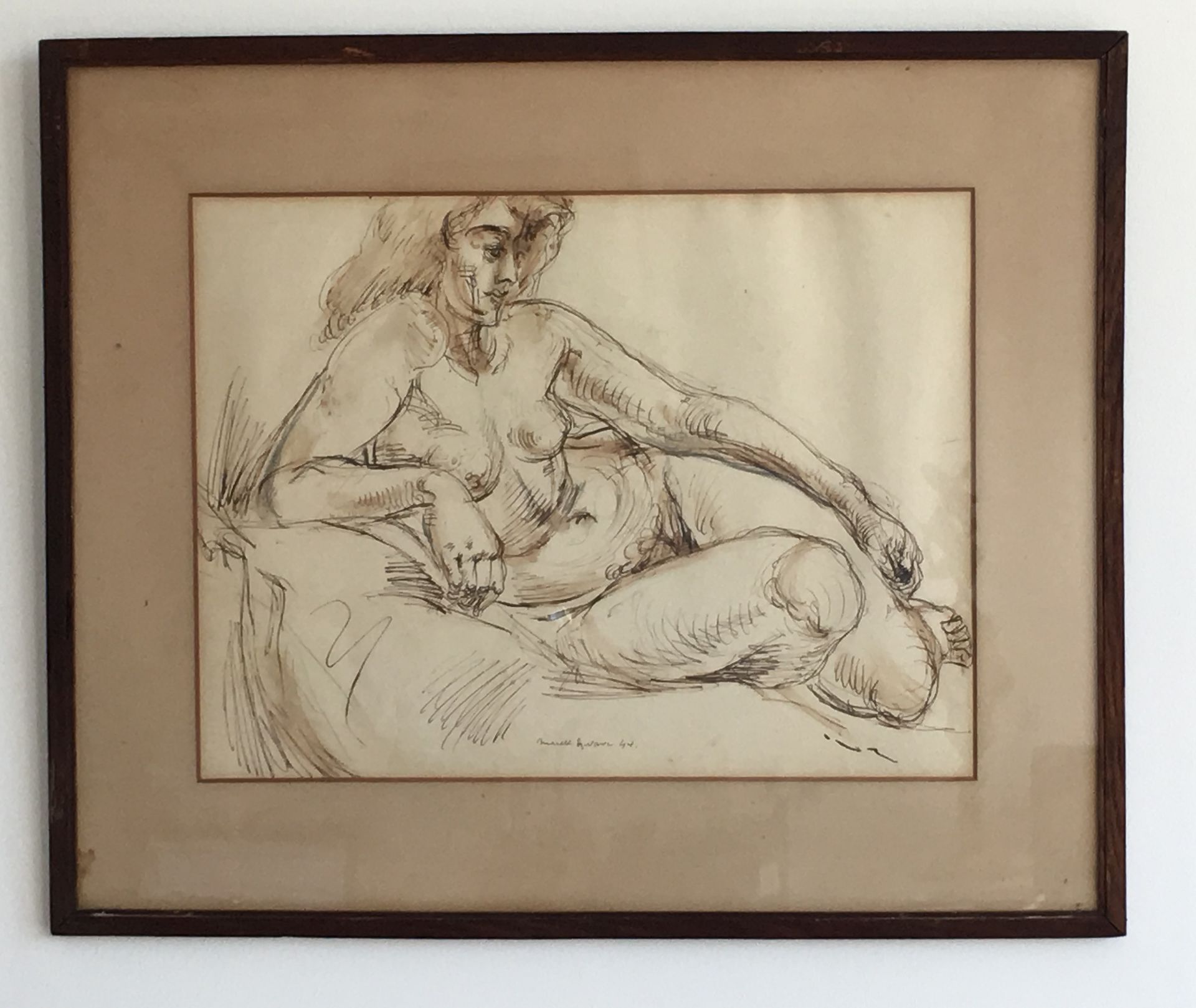 Reclining female by Marek Szwarc 1892-1958