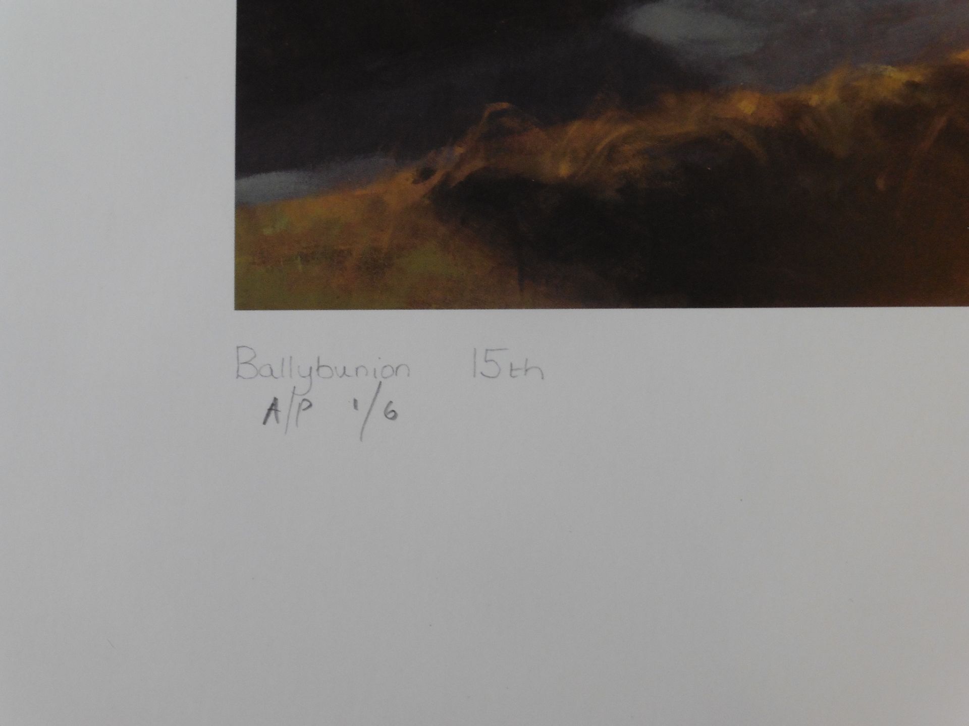 Signed artist proof 15th Ballybunion golf course by Scottish artist Peter Munro - Bild 3 aus 5