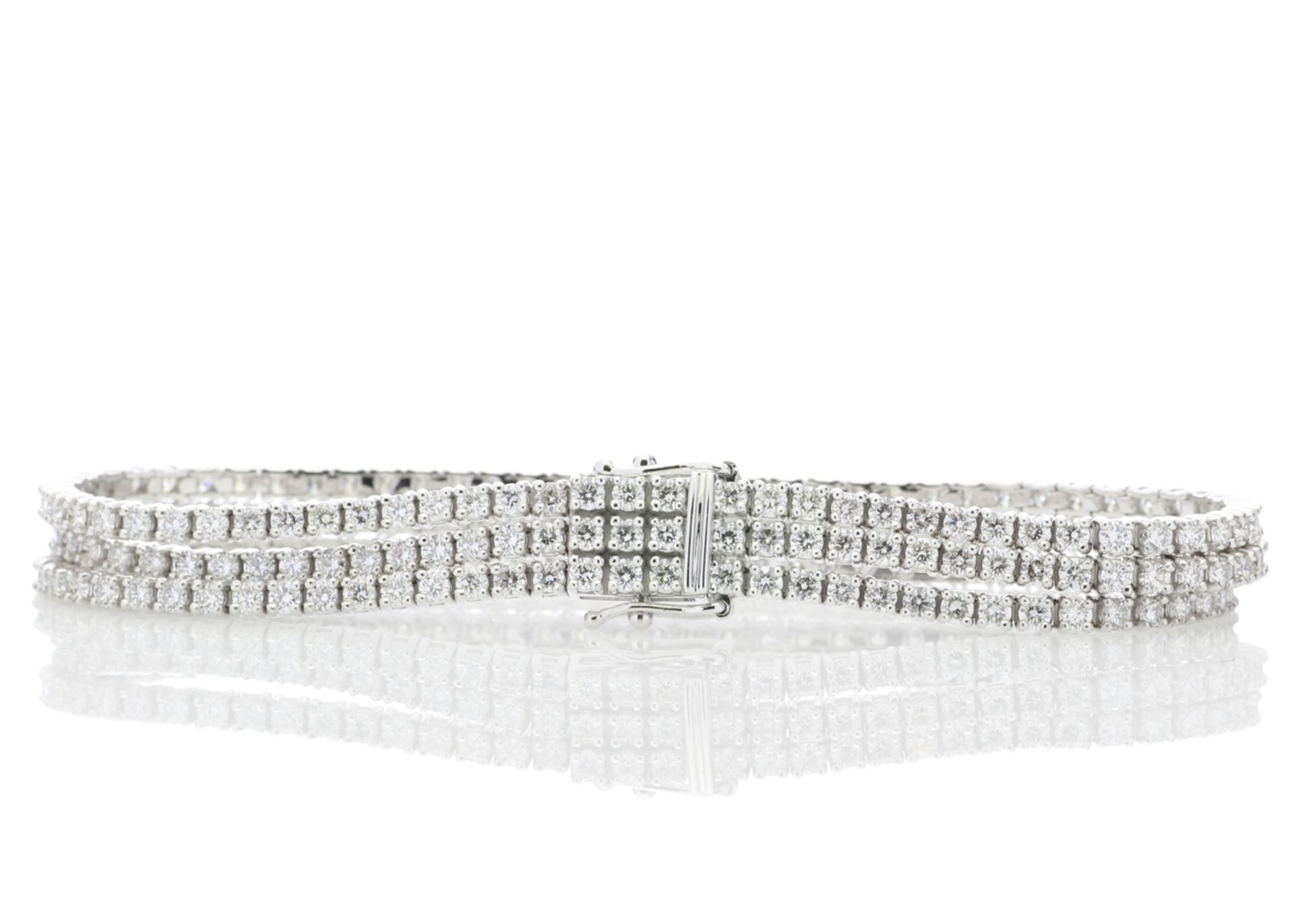 Three Row Tennis Bracelet