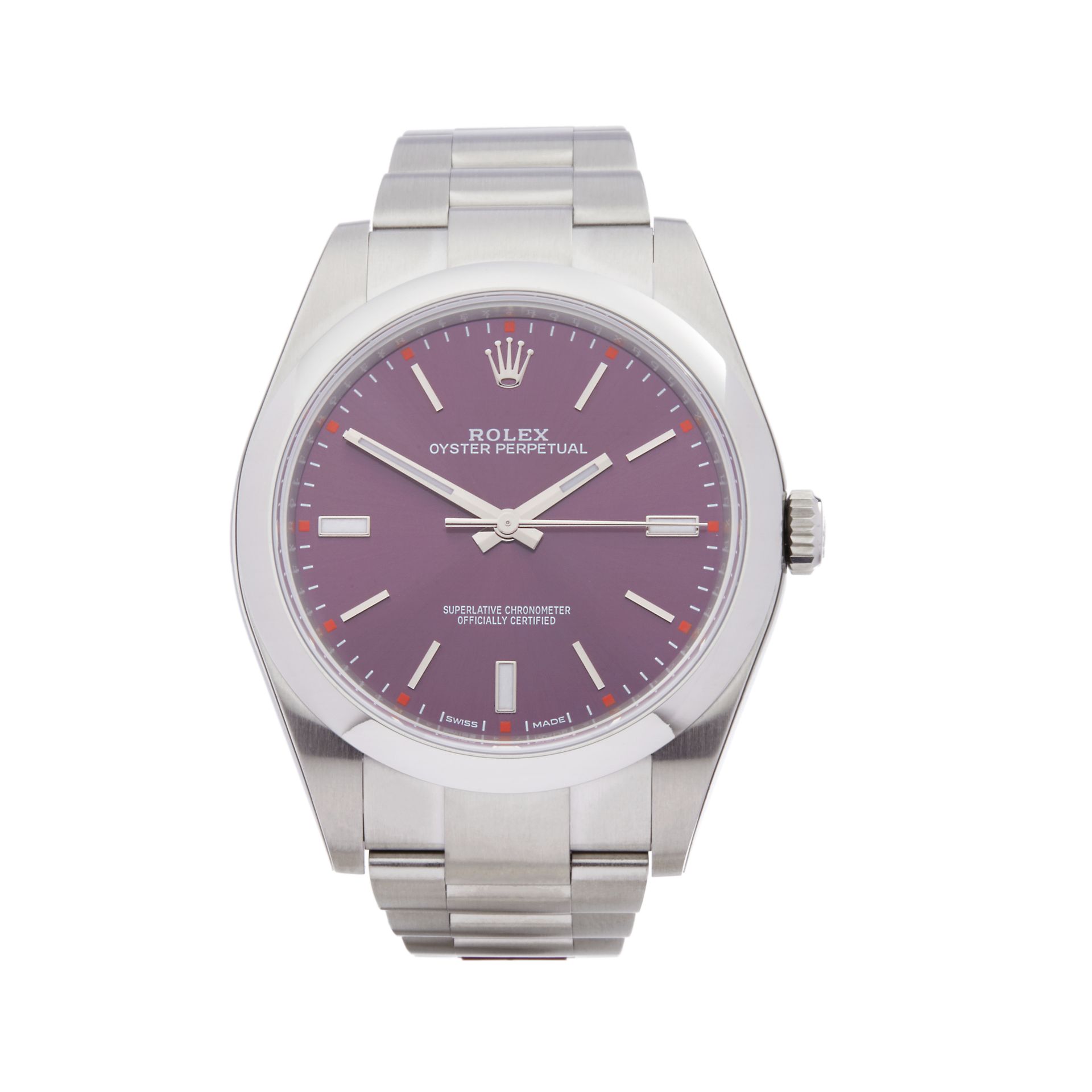 Rolex Oyster Perpetual Grape Stainless Steel - 114300 - Bild 2 aus 7