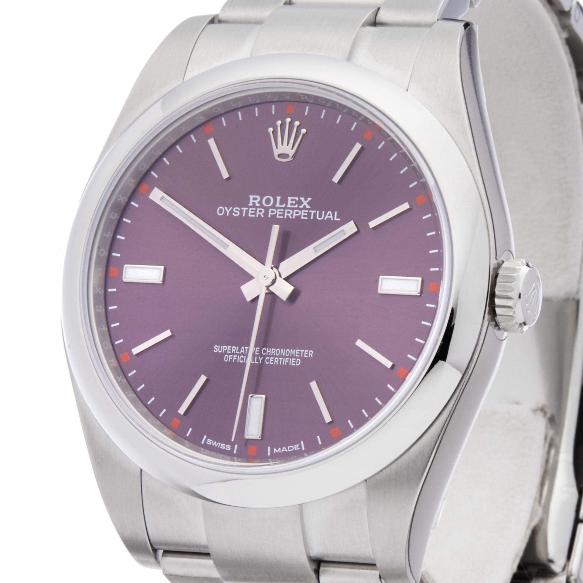 Rolex Oyster Perpetual Grape Stainless Steel - 114300