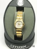 Citizen Womens Watch EP5202-59DW mother of pearl face ECO Drive