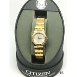 Citizen Womens Watch EP5202-59DW mother of pearl face ECO Drive