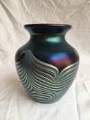 Okra glass - Glass Guild Founder Members vase - Richard Golding 1997/1998 limited edition numbered