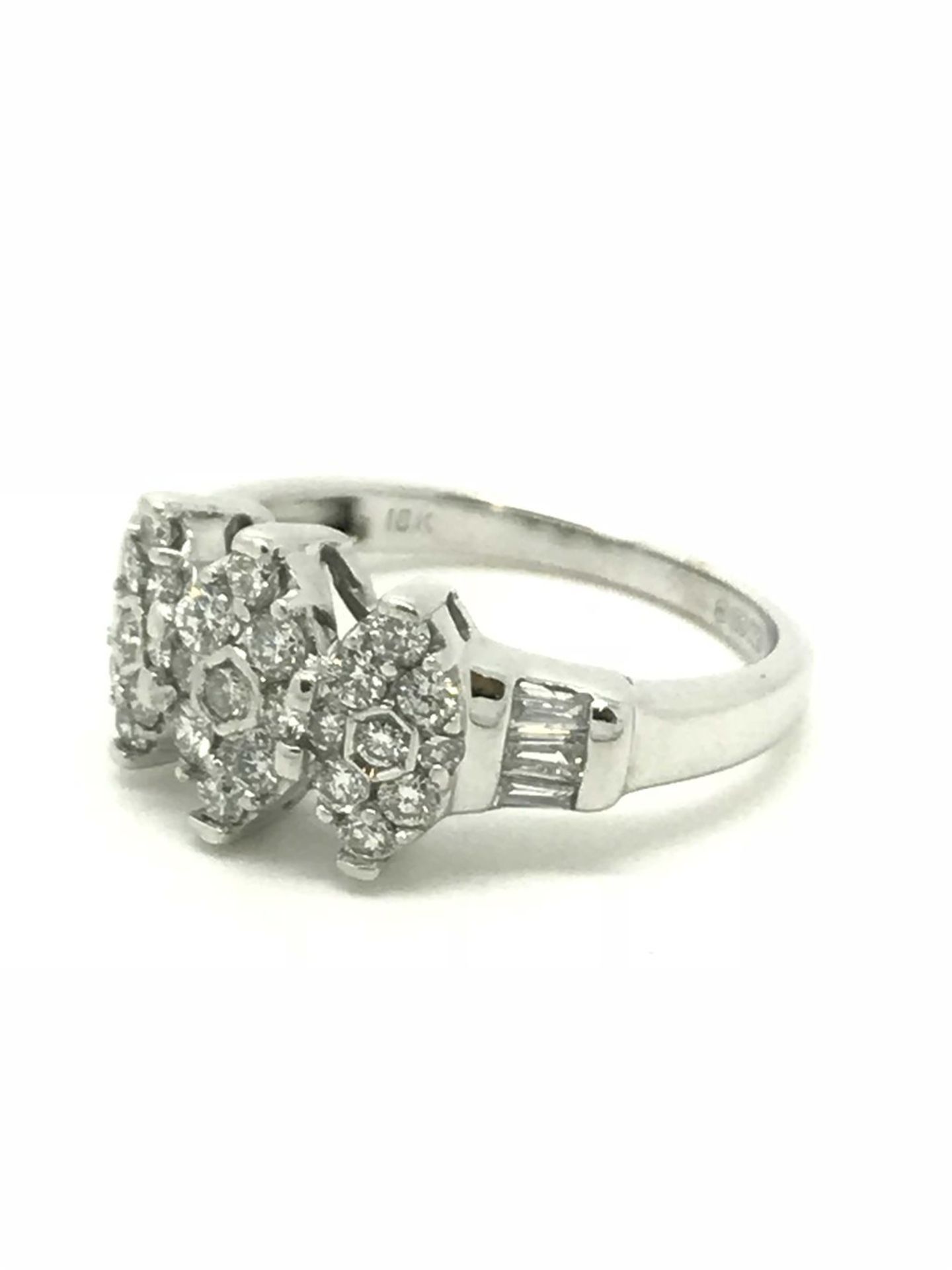 0.50ct Marquise Shaped Diamond Cluster Ring - 18ct White Gold - Image 2 of 4