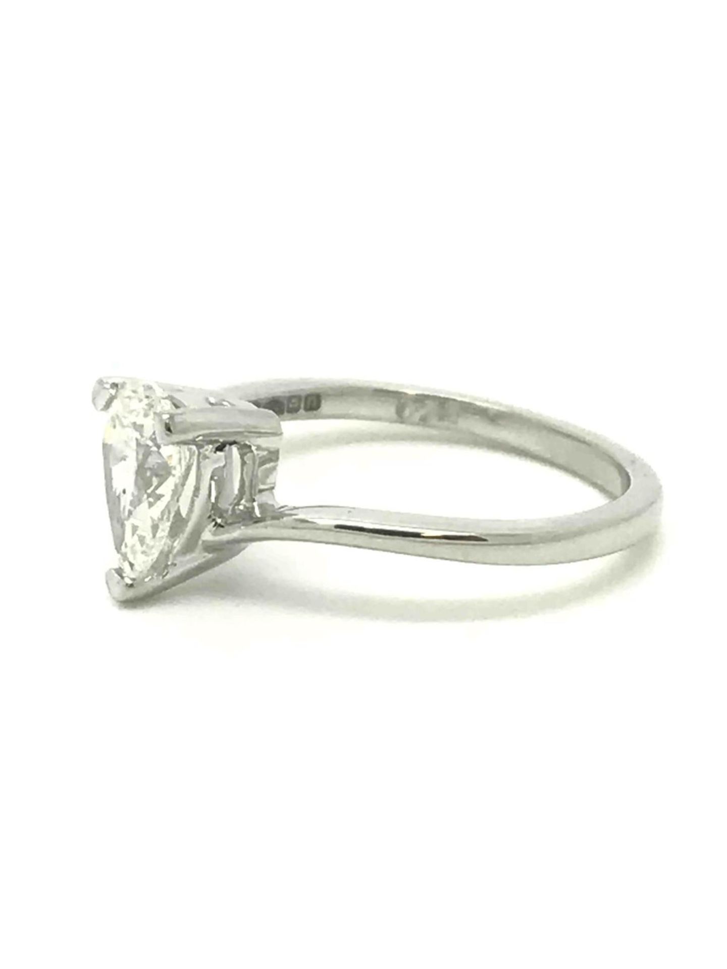 EGL Certificated 0.70ct Pear Cut Diamond Single Stone Ring - Image 2 of 4