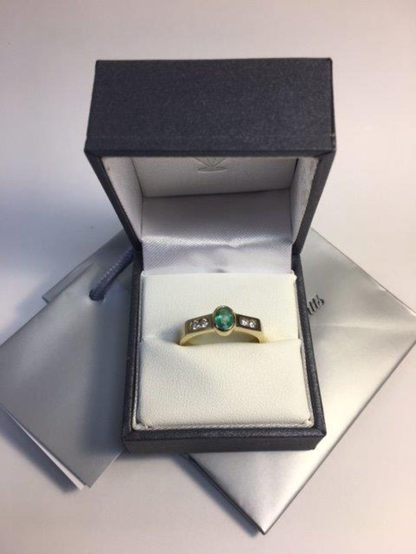 Emerald & Diamond Ring - Image 4 of 4