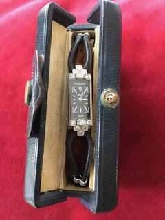 Ladies 1930’s black dial baguette and round diamond Jaeger LeCoultre watch - Image 2 of 10