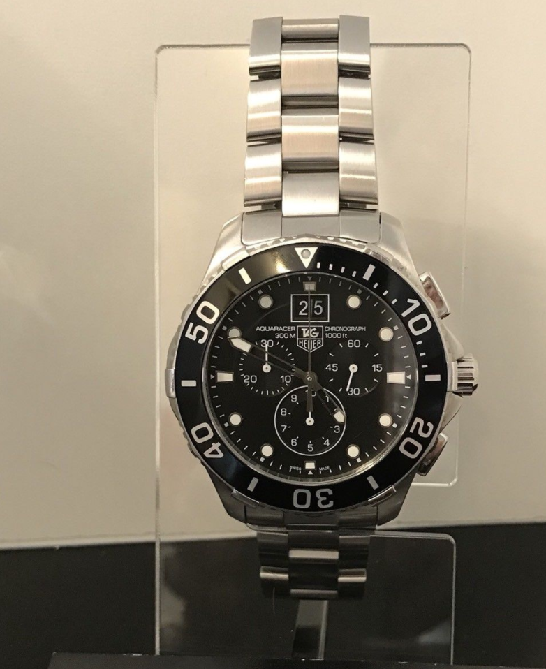 Gents Tag Heuer Aquaracer Chronograph Watch - Image 6 of 10