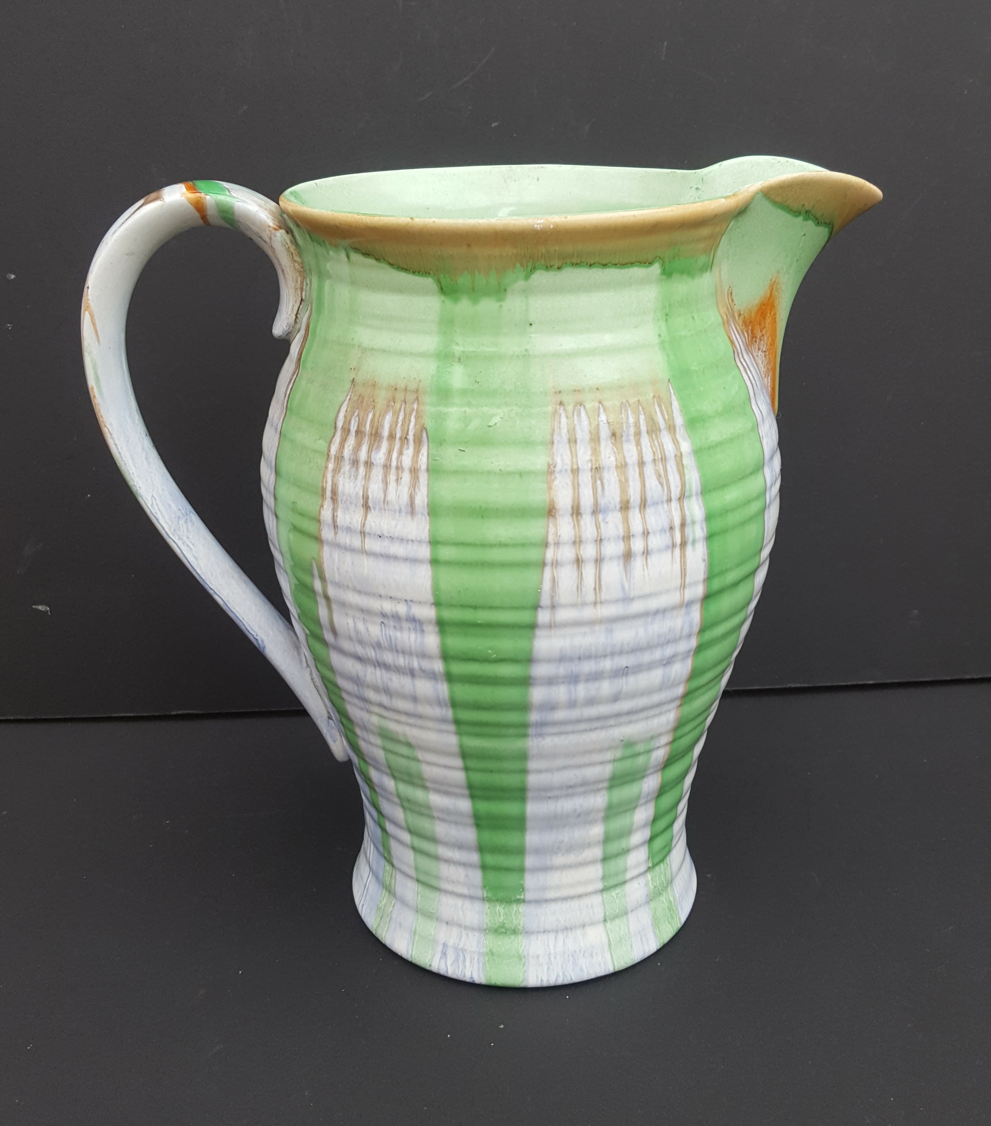 Vintage Retro Shelley Pottery Harmony Drip Ware Jug or Pitcher