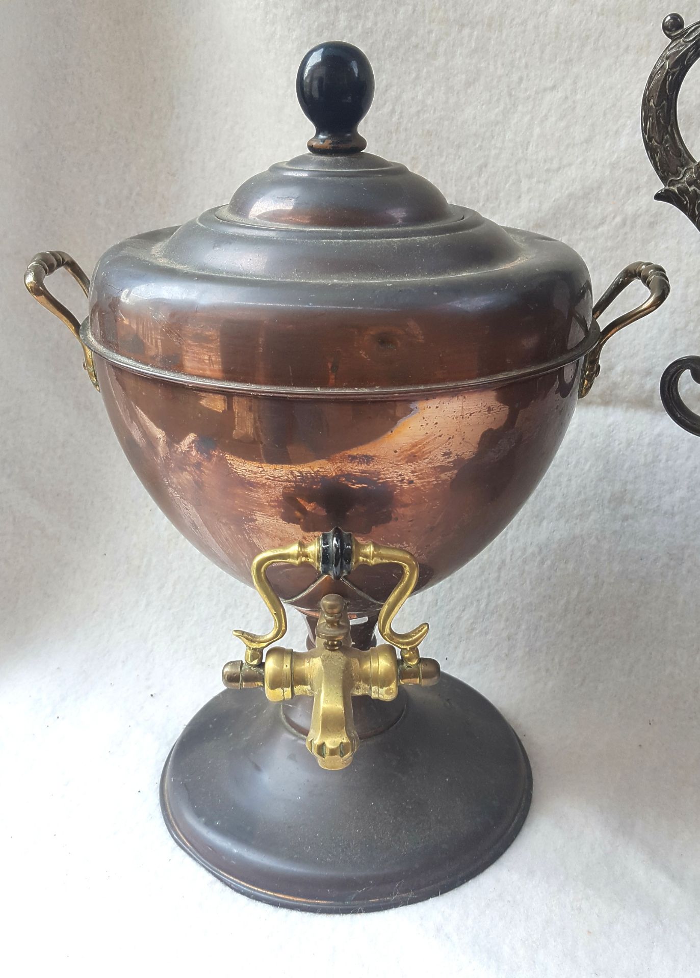 2 Antique Copper & Brass Samovar's - Image 3 of 3
