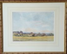 Vintage Retro Watercolour Painting Country Scene. Signed Lower Left Allcock NO RESERVE