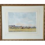 Vintage Retro Watercolour Painting Country Scene. Signed Lower Left Allcock NO RESERVE