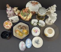 Vintage Retro Parcel of China Includes Teapot Figures Animals & Collectables NO RESERVE