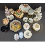 Vintage Retro Parcel of China Includes Teapot Figures Animals & Collectables NO RESERVE