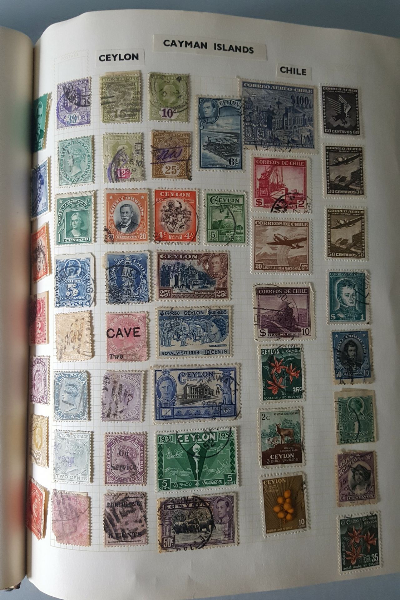 Vintage Retro Concord Stamp Album British, Commonwealth & World Stamps Over 500 Stamps - Image 4 of 11