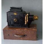 Antique Vintage Edwardian Magic Lantern Newton & Co. London with original storage box