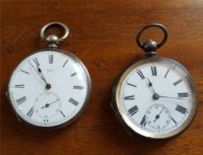 Antique 2 Assorted Pocket Watches Includes Garnier & A Silver Cased Pocket Watch