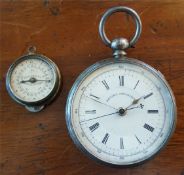 Antique Pocket Watch Patent Chronograph & Morris Patent Map Mile Counter