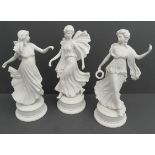 Vintage 3 Wedgwood Figures Dancing Hours Collection Figures 1, 2 & 3 c1993