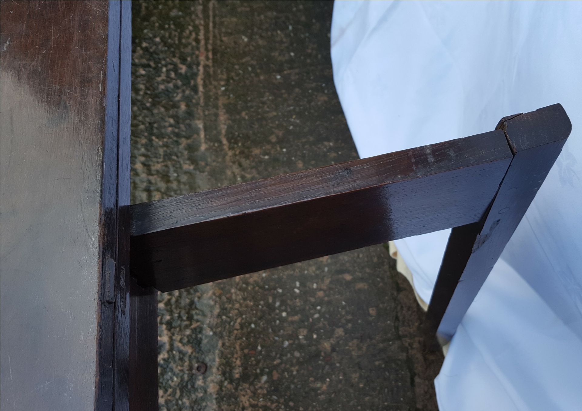 Antique Georgian or Earlier Oak Planked Flip Top Table With Gate Leg - Image 5 of 6