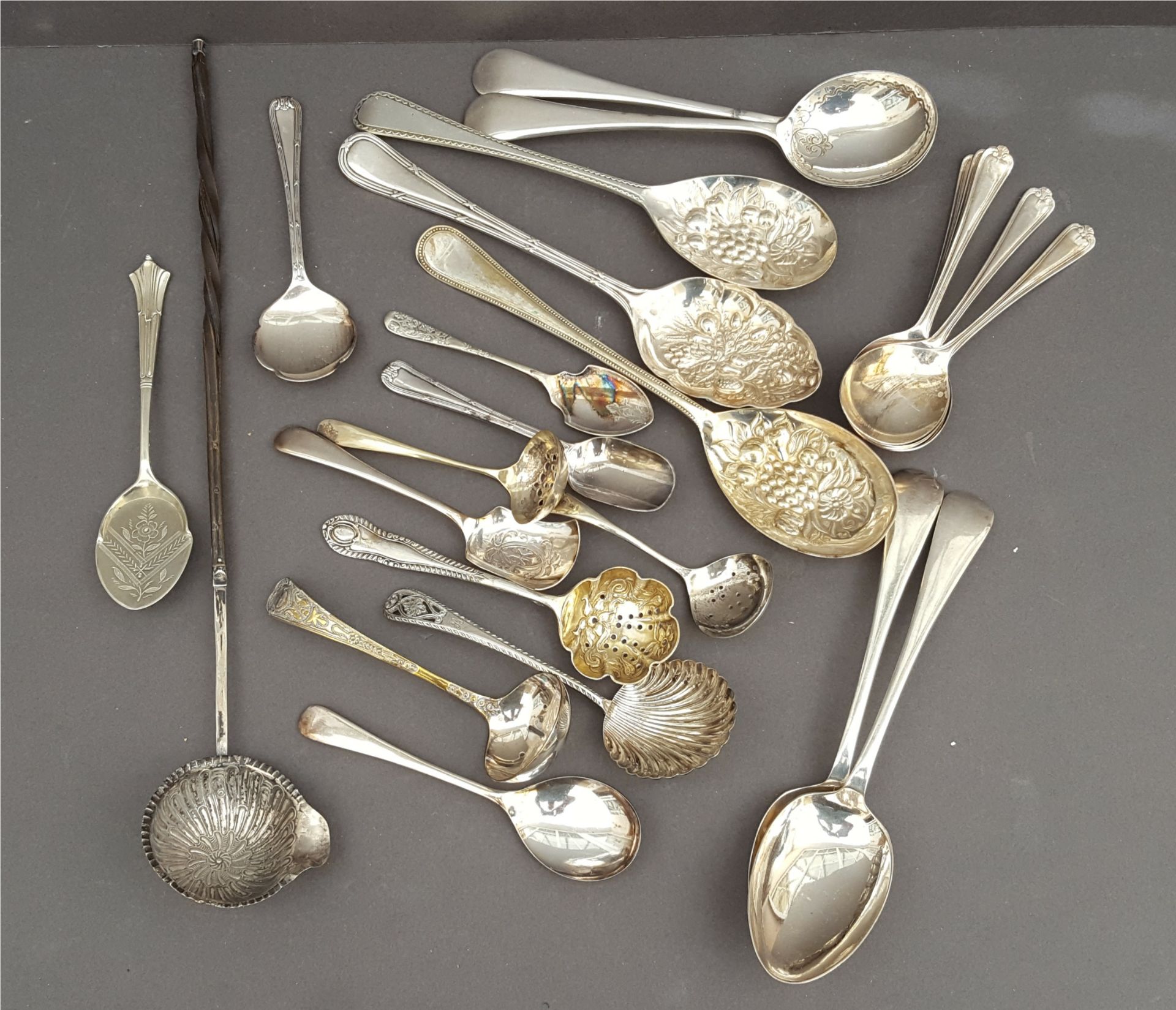 Vintage Flatware Includes Sugar Sifters Spoons & Ladle