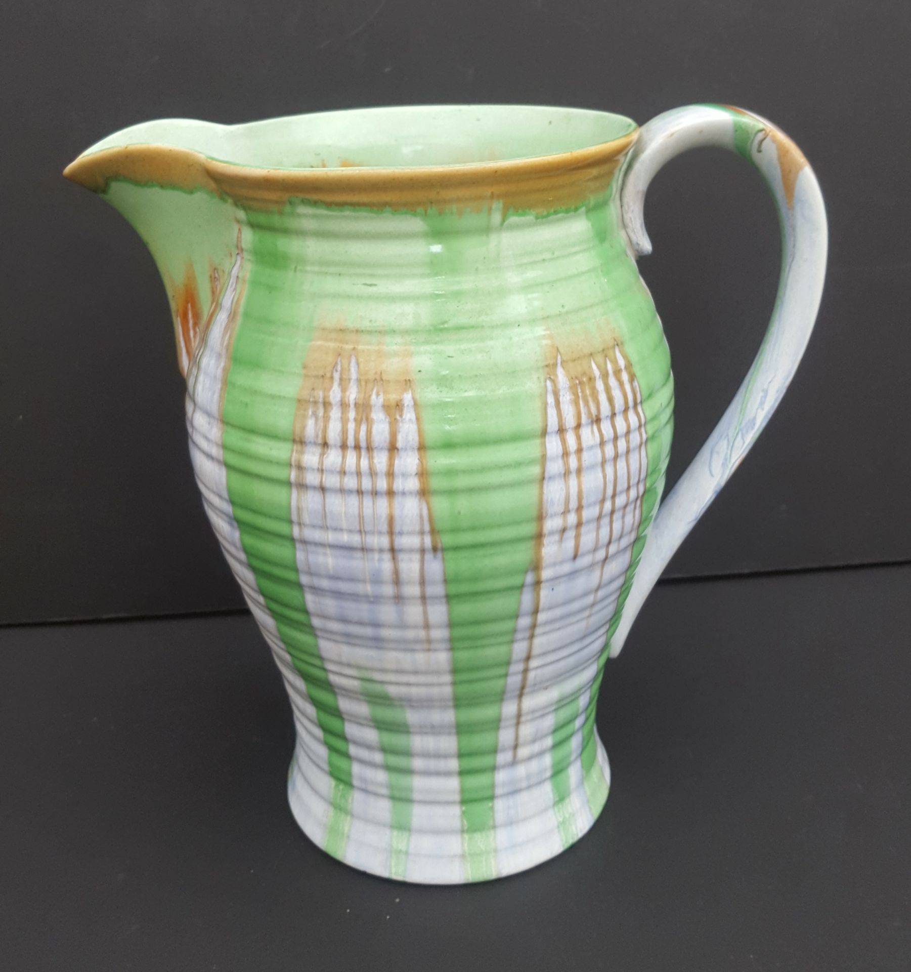 Vintage Retro Shelley Pottery Harmony Drip Ware Jug or Pitcher - Image 2 of 3