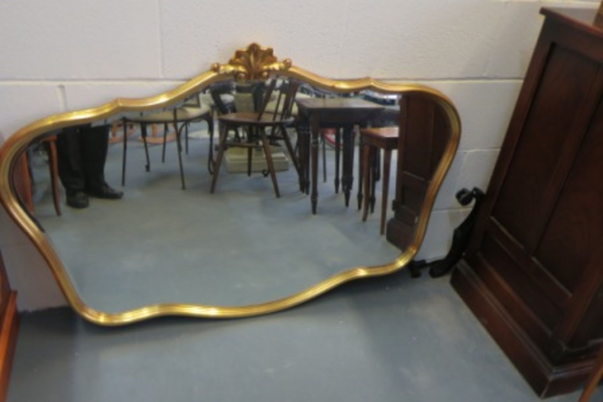 Large Over Mantle Feature Mirror With Gilt Surround Decoration - Image 2 of 2