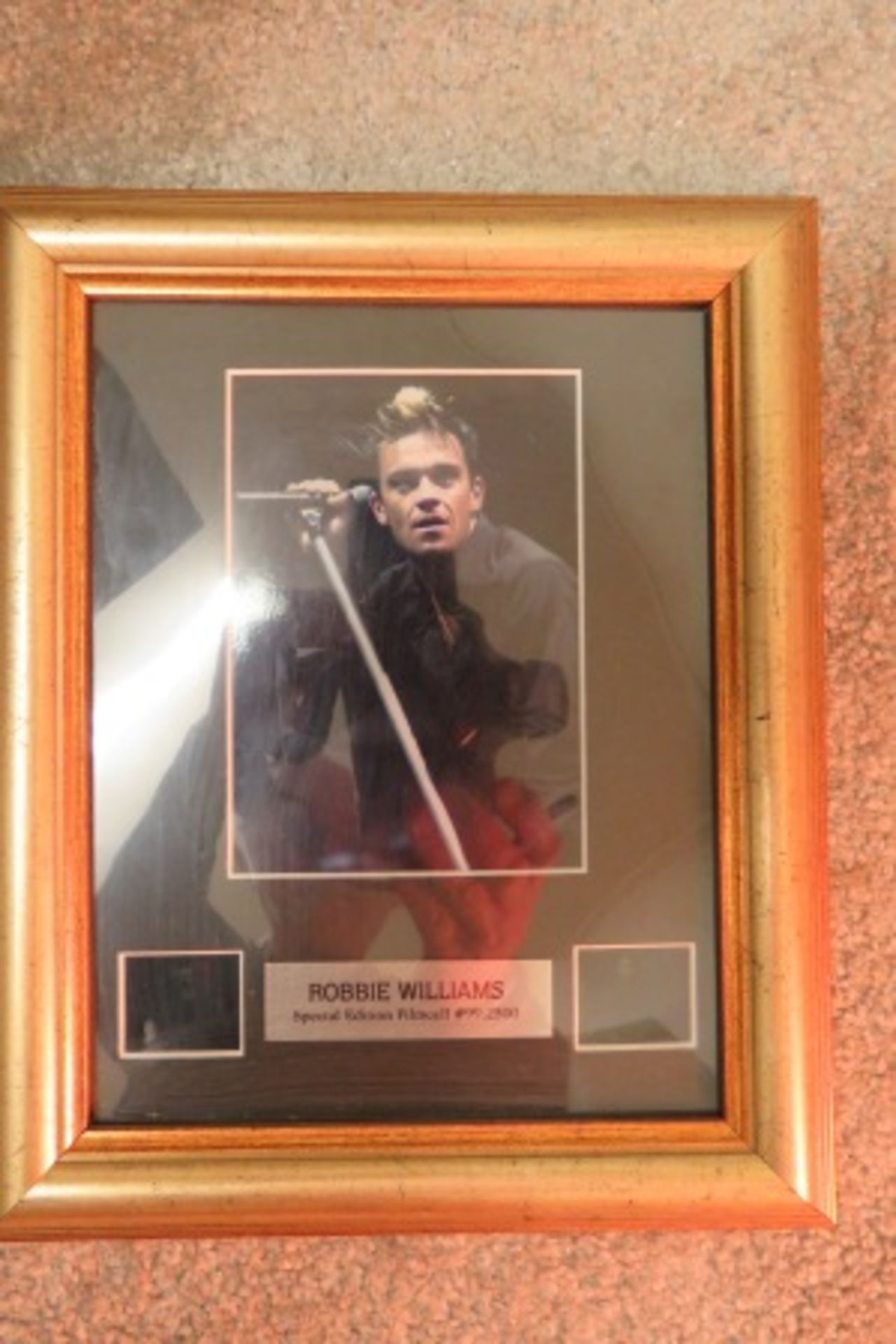 Limited Edition Robbie Williams Double Filmcell - Framed & Glazed - #99 Of 2500