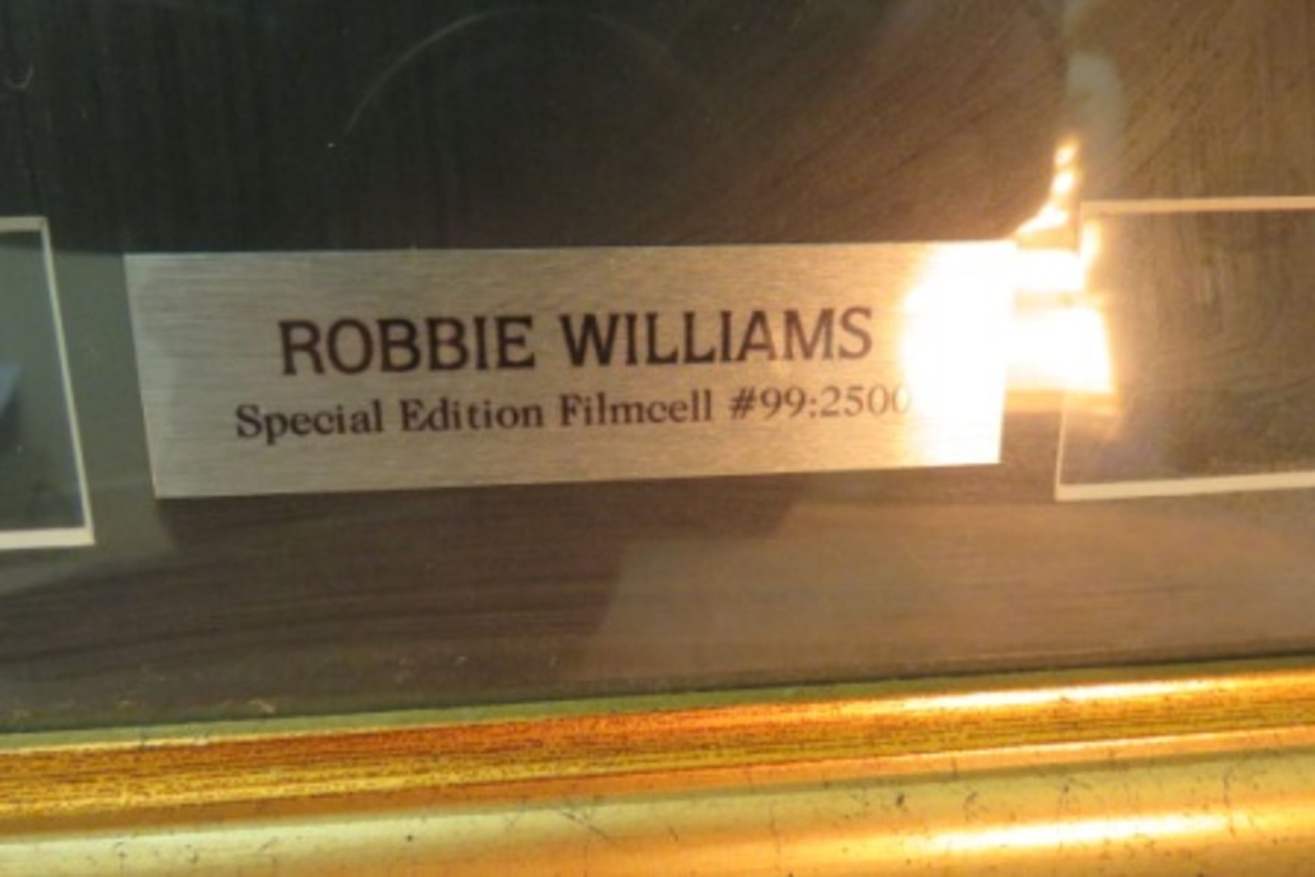 Limited Edition Robbie Williams Double Filmcell - Framed & Glazed - #99 Of 2500 - Image 2 of 3